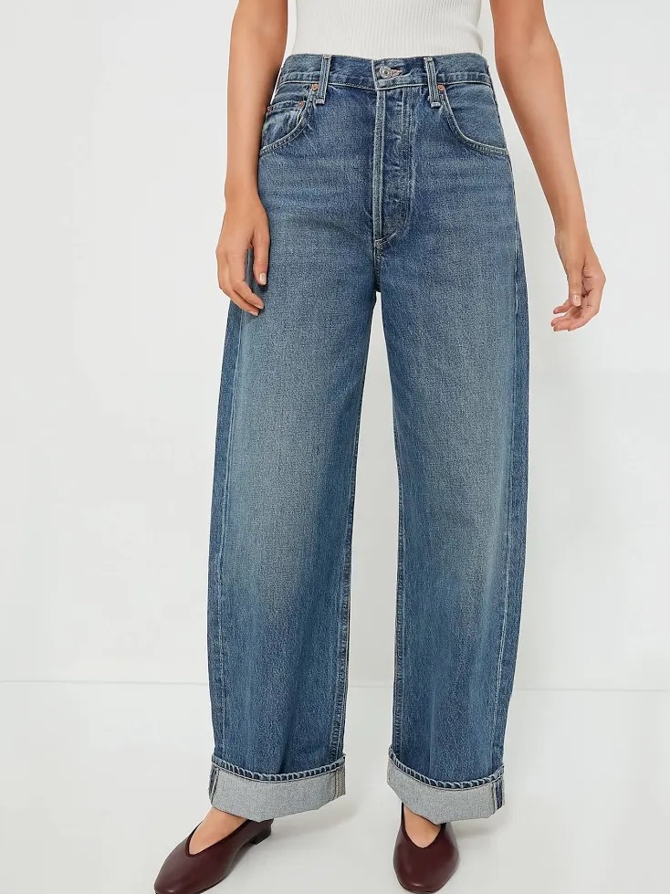 Citizens Of Humanity Ayla Wide-Leg High-Rise Jeans, Brielle, 23, Nwot